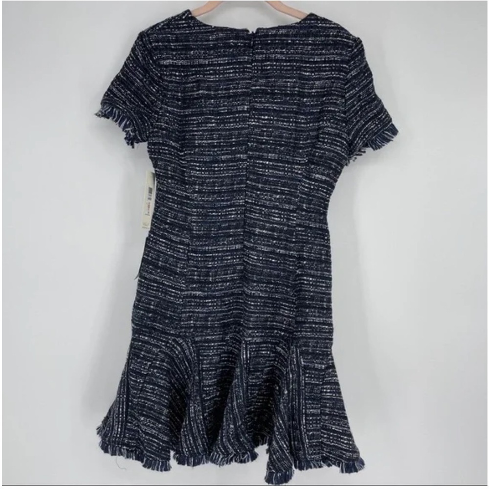 ELIZA J Blue and Black Dress Size 12 - Picture 4 of 5